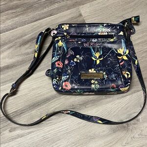 Marc New York Navy Floral Crossbody Bag